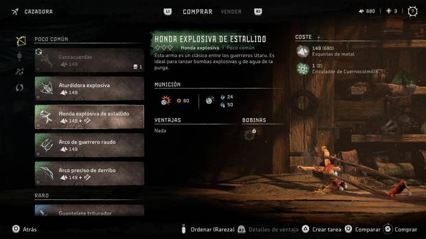 Horizon Forbidden West - Arma Honda explosiva de estallido