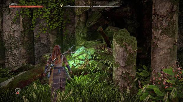 Horizon Forbidden West - Cómo encontrar Brilloverde y zonas donde aparece