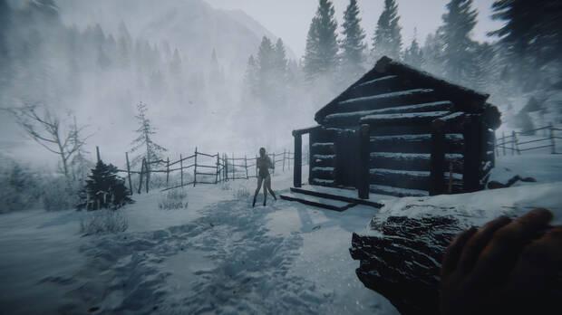 Escenario nevado de Sons of the Forest.