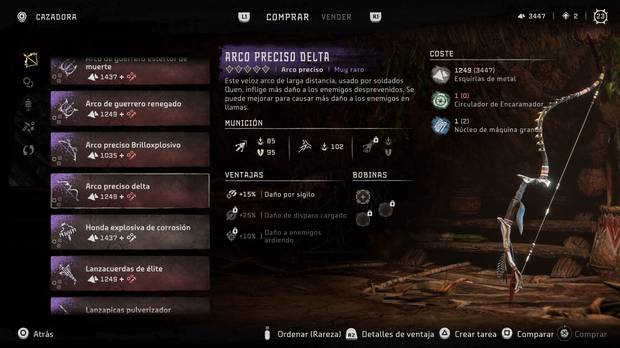 Horizon Forbidden West - Arma Arco preciso delta