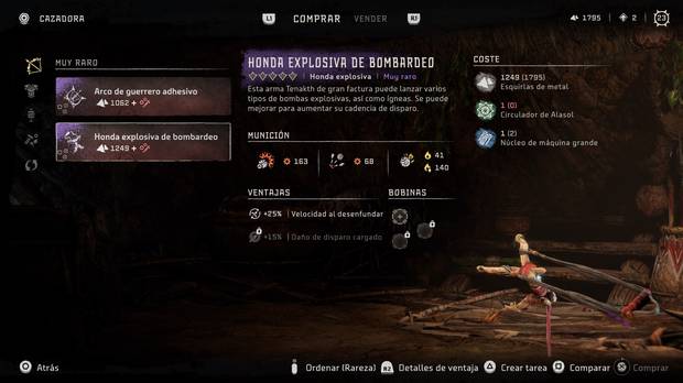 Horizon Forbidden West - Arma Honda explosiva de bombardeo
