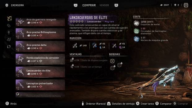 Horizon Forbidden West - Arma Lanzacuerdas de élite