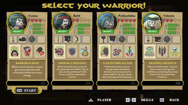 'Conan Chop Chop' se puede jugar en solitario pero est� especialmente pensado para sacar todo su provecho en cooperativo.