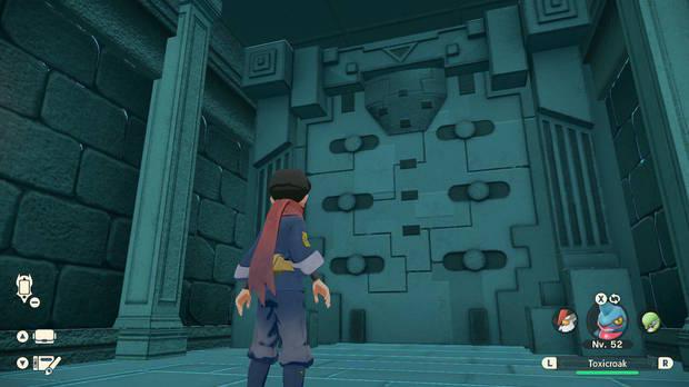 Leyendas Pokémon: Arceus - Cómo abrir la puerta cerrada del subterráneo del Templo Puntaneva