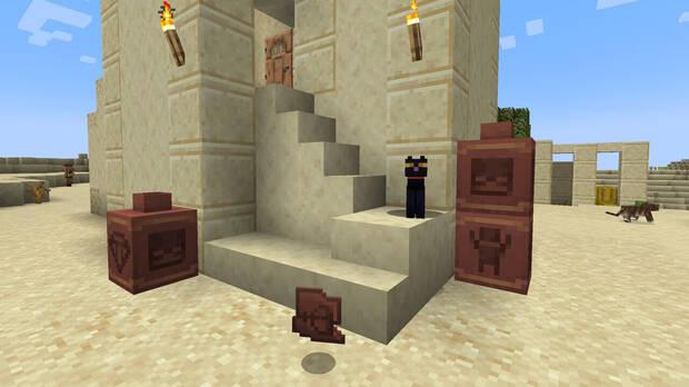 Captura de la arqueologa de Minecraft.