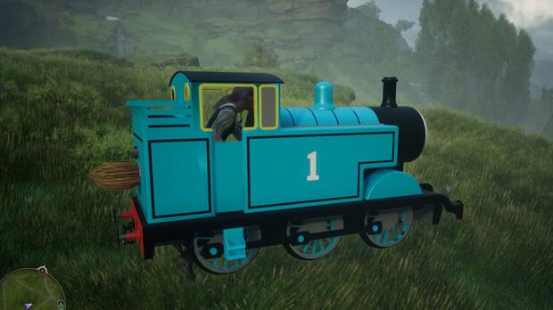 Thomas el tren en Hogwarts Legacy.