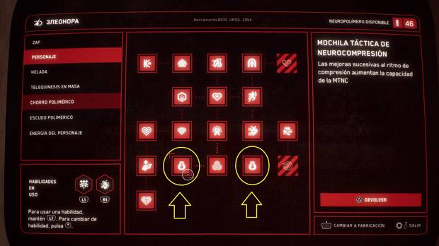 Atomic Heart - Habilidades para desbloquear más espacio de inventario