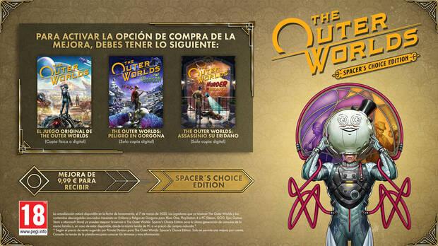 Cmo actualizar a The Outer Worlds: Spacer's Choice Edition