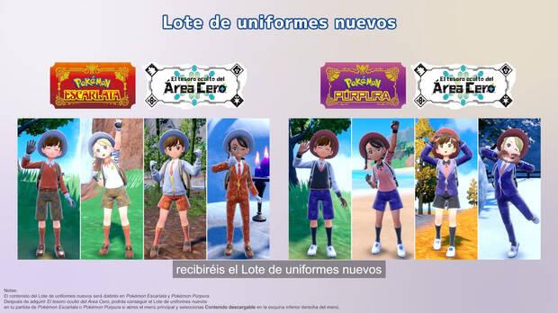 Pokmon Escarlata y Prpura: Uniformes nuevos