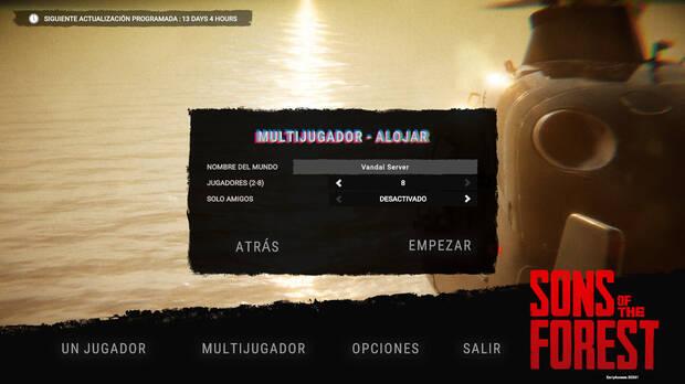 Sons of the Forest - Crear una partida multijugador