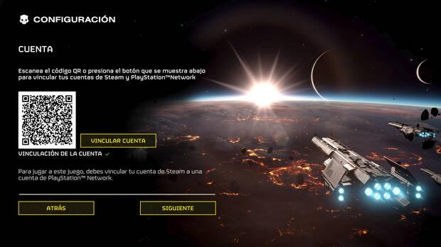 Helldivers 2 - Vincular cuentas de PC y PS5