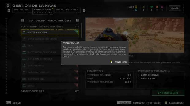 Helldivers 2 - Cómo desbloquear nuevas estratagemas