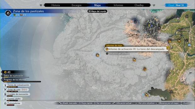 Final Fantasy VII Rebirth - Torres de comunicaciones de la zona de los pastizales: La torre del descampado