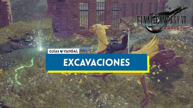 Final Fantasy VII Rebirth - Portada del nodo de Excavaciones