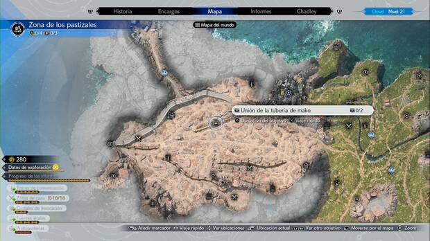 Final Fantasy VII Rebirth - Cofres ocultos: Unión de la tubería de mako