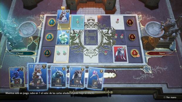 Final Fantasy VII Rebirth - Sangre de la reina: efecto de colocar una carta especial