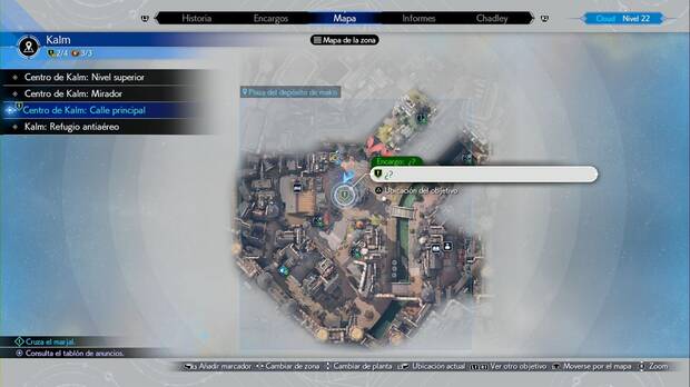 Final Fantasy VII Rebirth - El sustento de Kalm: ubicación de la misión