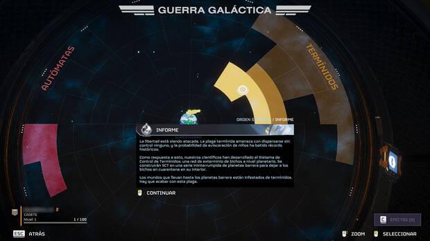 Helldivers 2 - Cómo funciona el porcentaje de liberación de la guerra galáctica