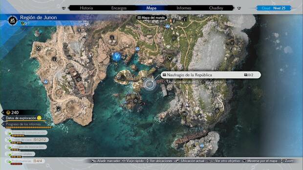 Final Fantasy VII Rebirth - Cofres ocultos en Naufragio de la República