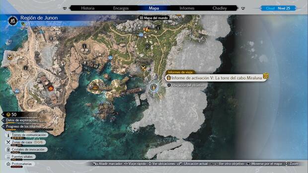Final Fantasy VII Rebirth - Torres de comunicaciones en la región de Junon: La torre del cabo Miraluna