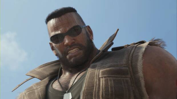 Final Fantasy VII Rebirth - Capítulo 7: Barret se pone unas gafas de sol para que no le reconozcan en Corel Norte