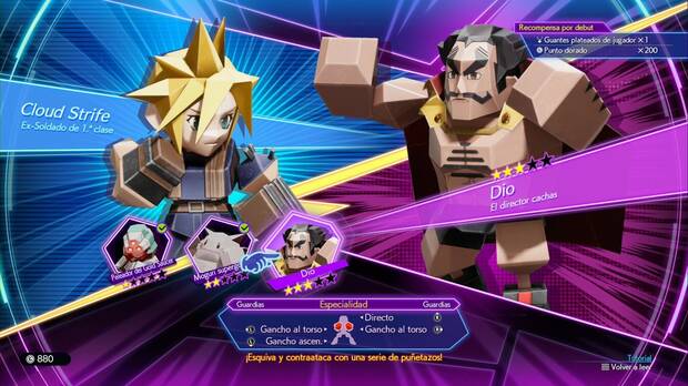 Final Fantasy VII Rebirth - Combate 3D: ficha de Dio