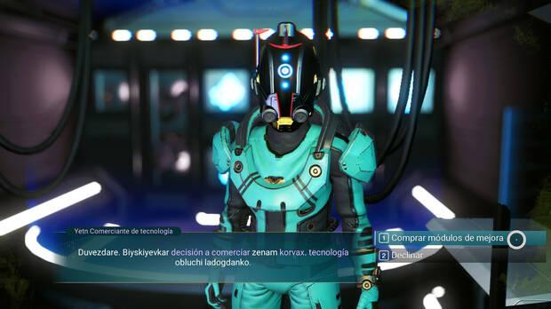 No Man's Sky - Comerciante de módulos de mejora del exotraje