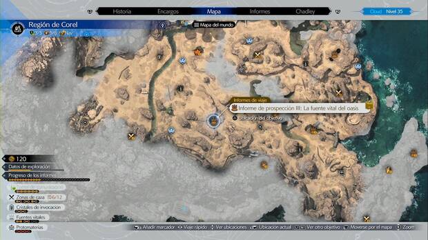 Final Fantasy VII Rebirth - Prospecciones en Corel: La fuente vital del oasis