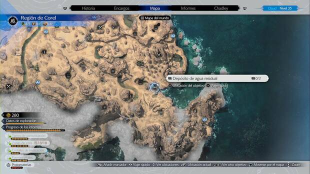 Final Fantasy VII Rebirth - Cofres ocultos en Corel: Depósito de agua residual
