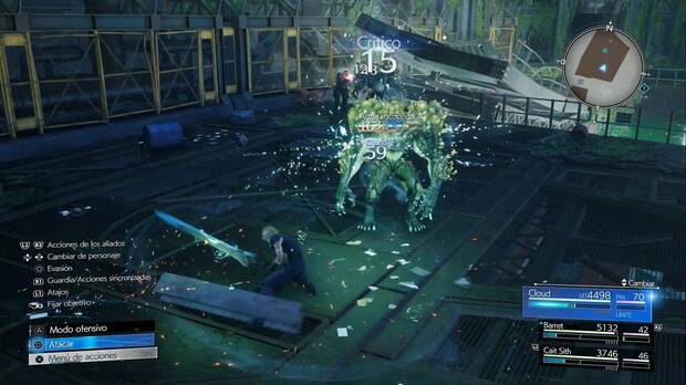 Final Fantasy VII Rebirth - Capítulo 9: ficha de combate de Arma incógnita