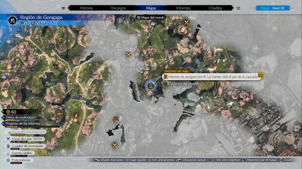 Final Fantasy VII Rebirth - Prospecciones en Gongaga: La fuente vital al pie de la cascada