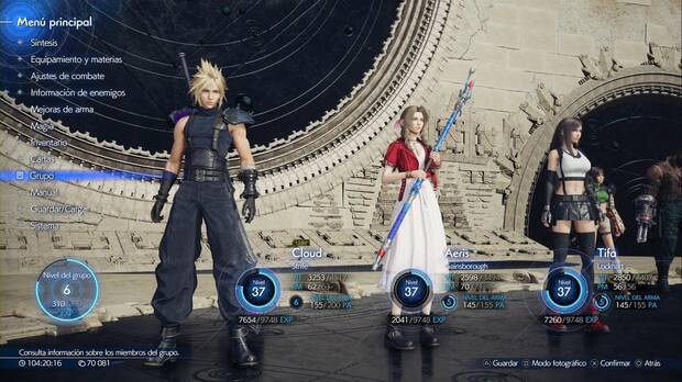 Final Fantasy VII Rebirth - Capítulo 9: pestaña del menú después de completar todas las actividades