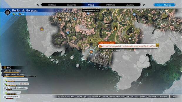 Final Fantasy VII Rebirth - La protomateria de los Turcos: ubicación de Fénix del Sur