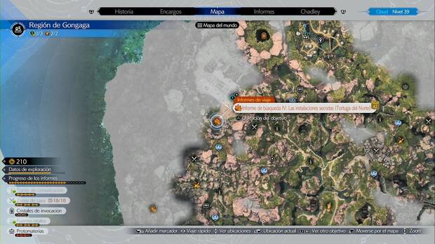 Final Fantasy VII Rebirth - La protomateria de los Turcos: ubicación de Tortuga del Norte