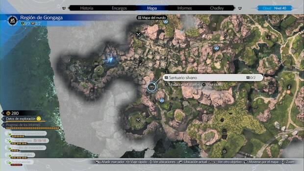 Final Fantasy VII Rebirth - Cofres ocultos en la región de Gongaga: ubicación del santuario silvano