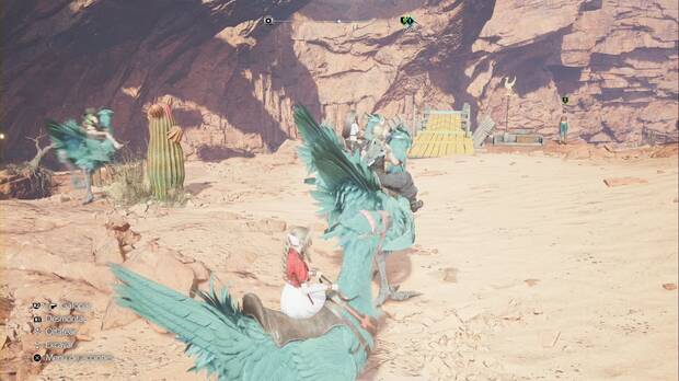Final Fantasy VII Rebirth - Chocobo volador: Cicia junto al circuito de entrenamiento nº1