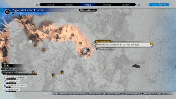 Final Fantasy VII Rebirth - Torres de comunicaciones en Cañón Cosmo: la torre del oasis