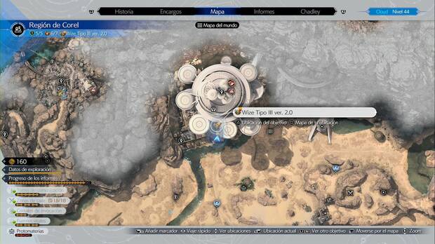 Final Fantasy VII Rebirth - Ubicación de Wize en el Infrasaucer