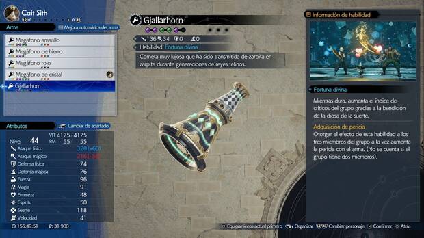 Final Fantasy VII Rebirth - Armas de Cait Sith: Gjallarhorn