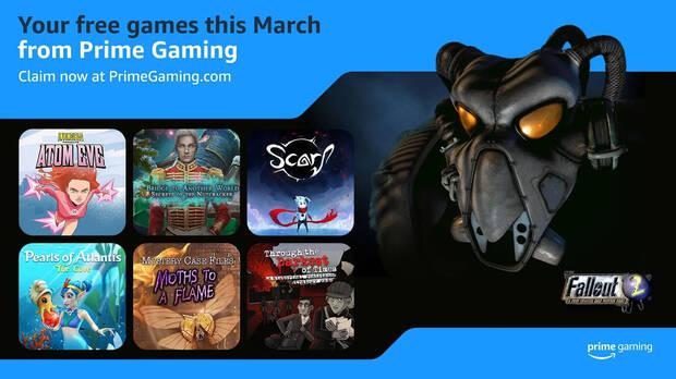 Juegos gratis de marzo en Prime Gaming.