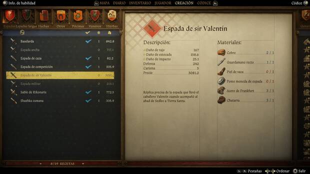 Kingdom Come: Deliverance 2 - Forjar una nueva espada de sir Valentín para la tarea El relicario