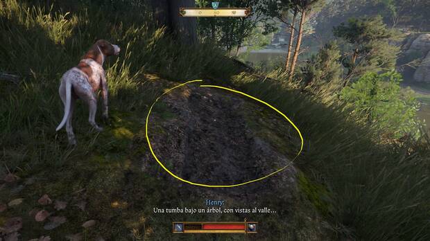 Kingdom Come: Deliverance 2 - Localización de la tumba y el hacha del lago enterrada
