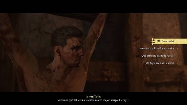 Kingdom Come: Deliverance 2 - Deberías hablar o mantenerte callado durante el interrogatorio de Istvan Toth