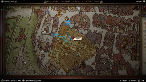 Kingdom Come: Deliverance 2 - Localización en el mapa del escondite de Chivo en la misión Rumbo al inframundo