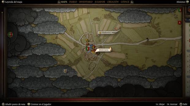 Kingdom Come: Deliverance 2 - Localización en el mapa de la misión secundaria Silencio, encanto...