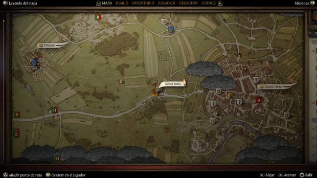 Kingdom Come: Deliverance 2 - Localización en el mapa de la misión secundaria Rescate