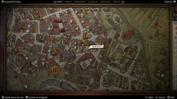 Kingdom Come: Deliverance 2 - Localización en el mapa de la misión secundaria El quinto mandamiento