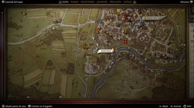 Kingdom Come: Deliverance 2 - Localización en el mapa de la misión secundaria Jaleos de picadores