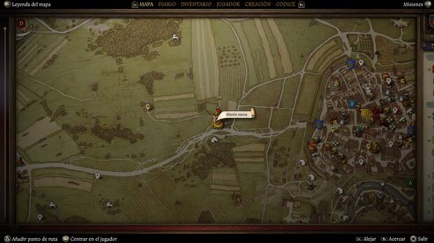 Kingdom Come: Deliverance 2 - Localización en el mapa de la misión secundaria Post scriptum