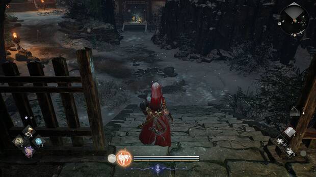 Nioh 3 - Monta�a sagrada profanada, cruce junto a la Puerta de Chokushi